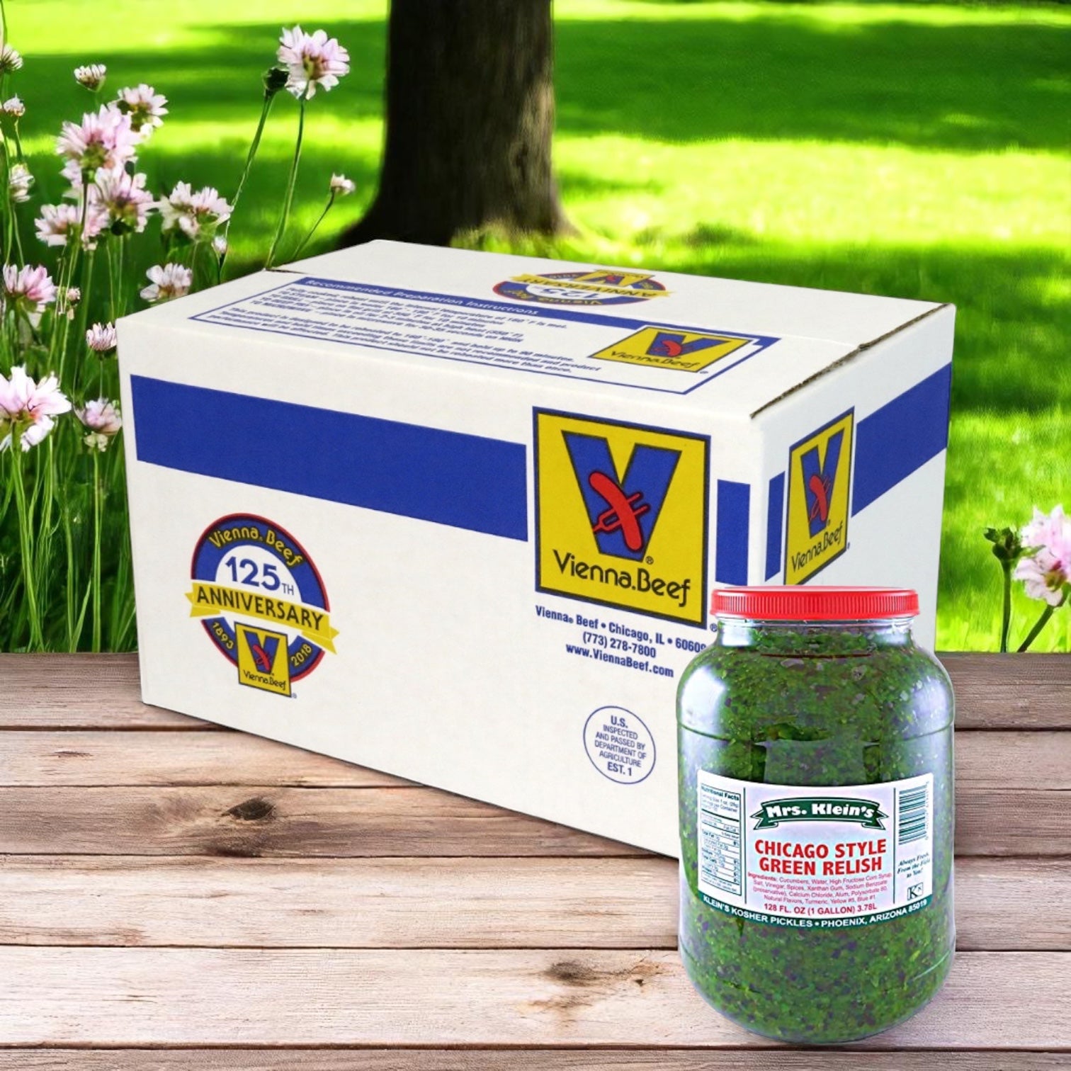 Vienna Beef Chicago-Style Green Relish – 1 Gallon, 4 per Case