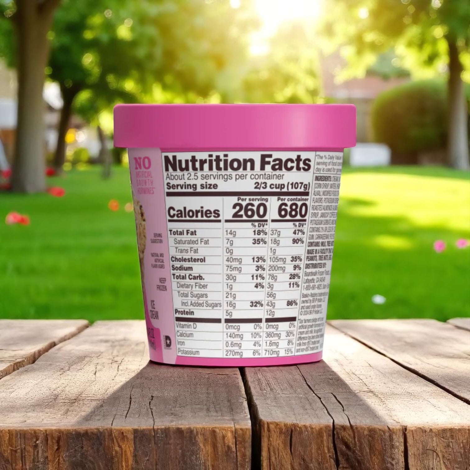 Baskin Robbins Ice Cream Jamoca Almond Fudge - 14 fl oz Tub