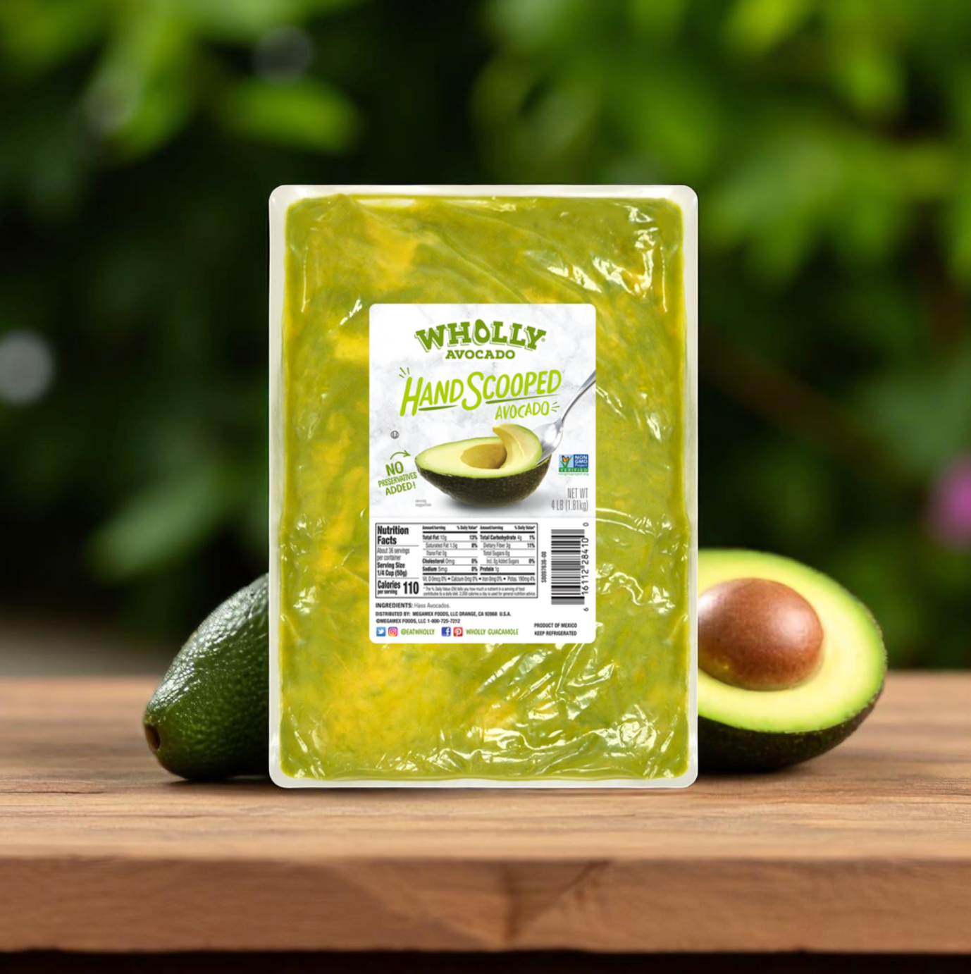 Wholly Avocado Hand Scooped Avocado, 4 lbs