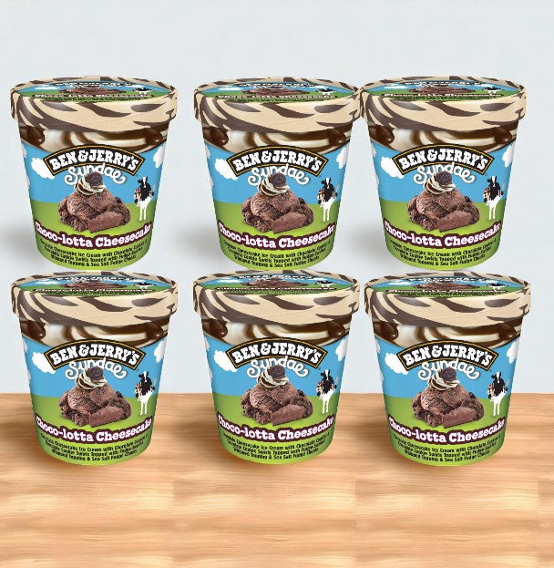 Ben & Jerry's Ice Cream, Choco-Lotta Cheesecake, Sundae-14.4 FL Oz-6 Pints
