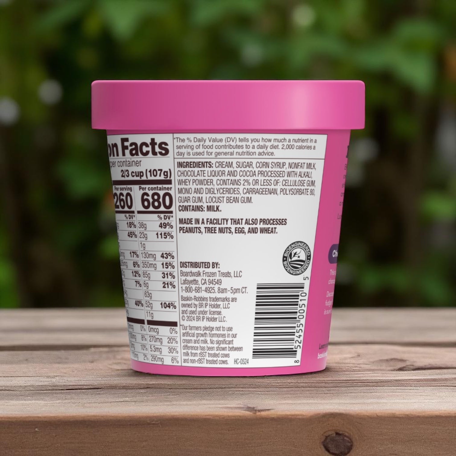 Baskin Robbins Ice Cream Chocolate Fudge - 14 fl oz Tub