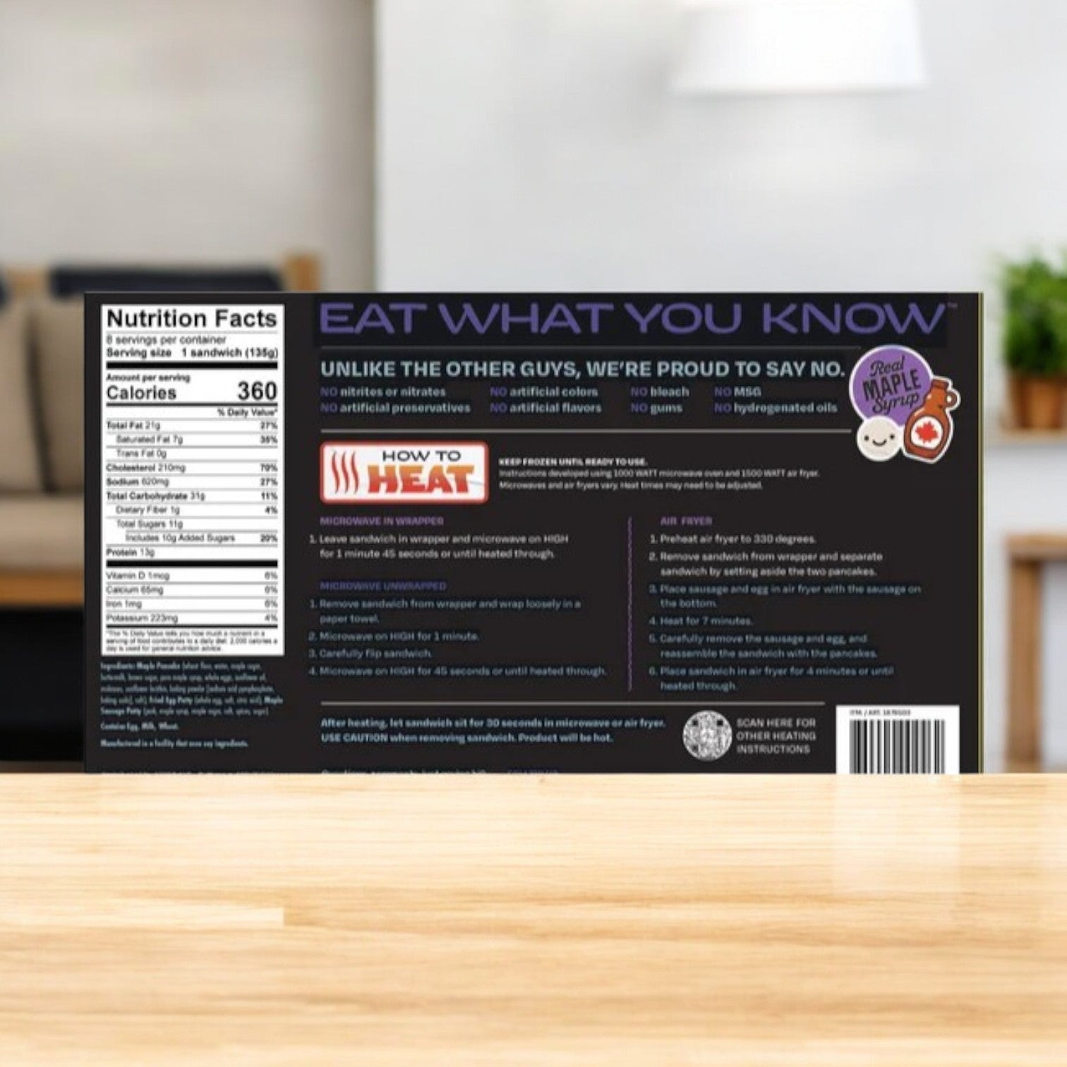 Mason Dixie Pancake Sandwich, 8-count-1 Case