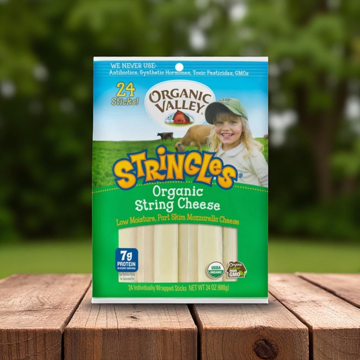 Organic Valley Stringles Organic String Cheese, 28 g, 24-count