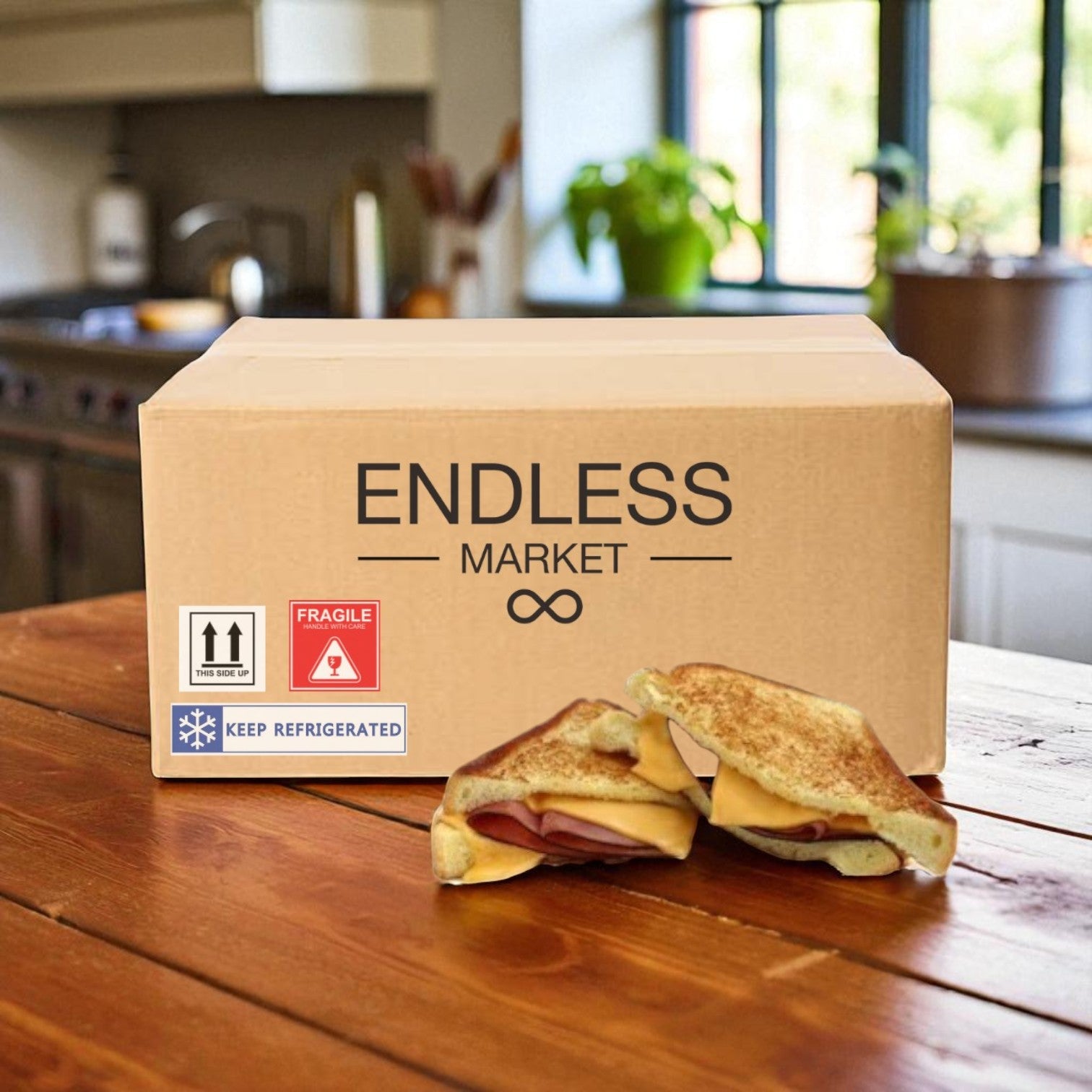 Timber Ridge Grilled Ham & Cheese on Texas Toast- 1 Case, 12 Count-Ships Frozen And Once Out of the Freezer 30 Days Shelf Life in the Cooler!!