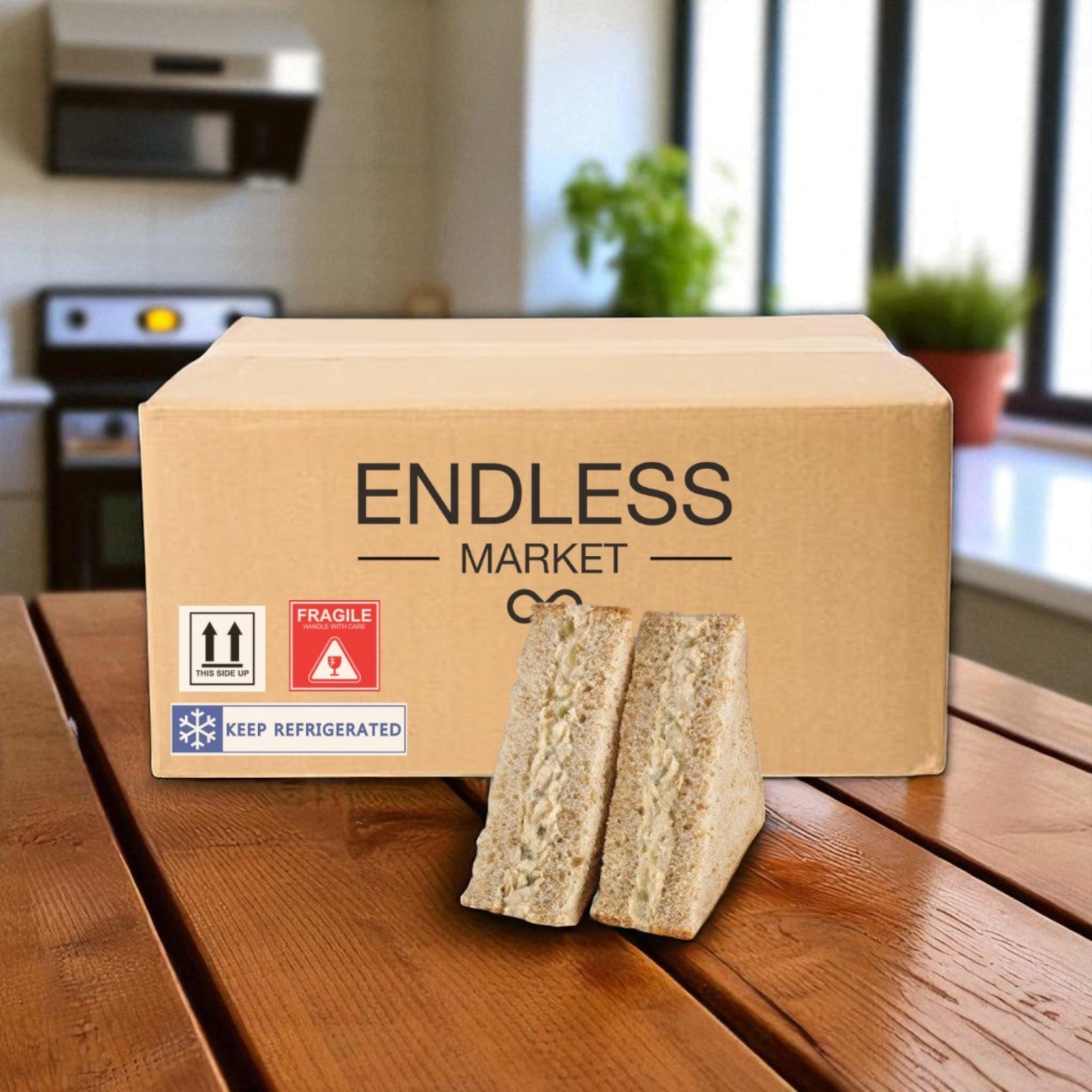 Albacore Tuna Salad Sandwich- 1 Case, 8 Count-Ships Frozen And Once Out of the Freezer 30 Days Shelf Life in the Cooler!!