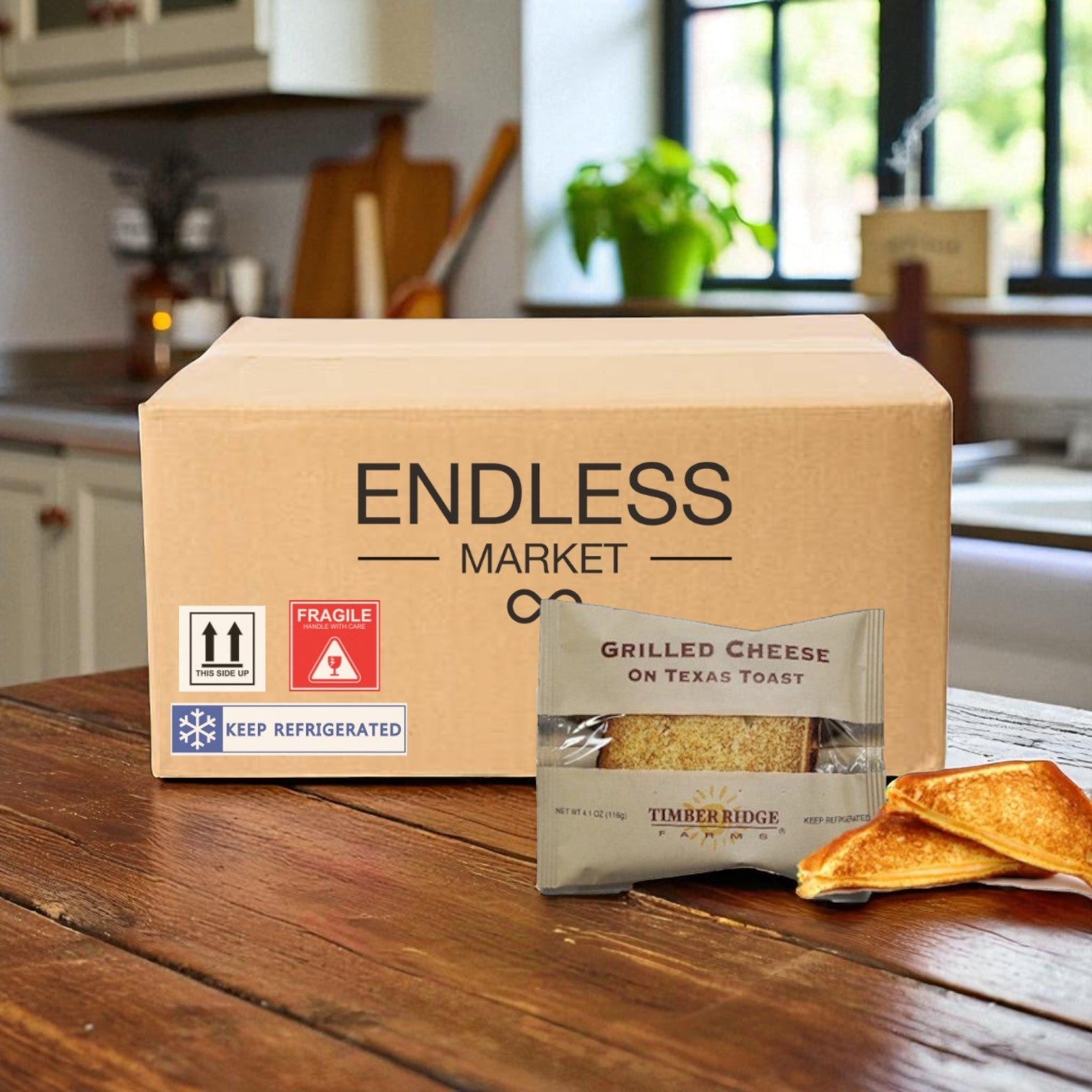 Timber Ridge Grilled Cheese on Texas Toast-1 Case, 12 Count- 4.1 oz- Ships Frozen