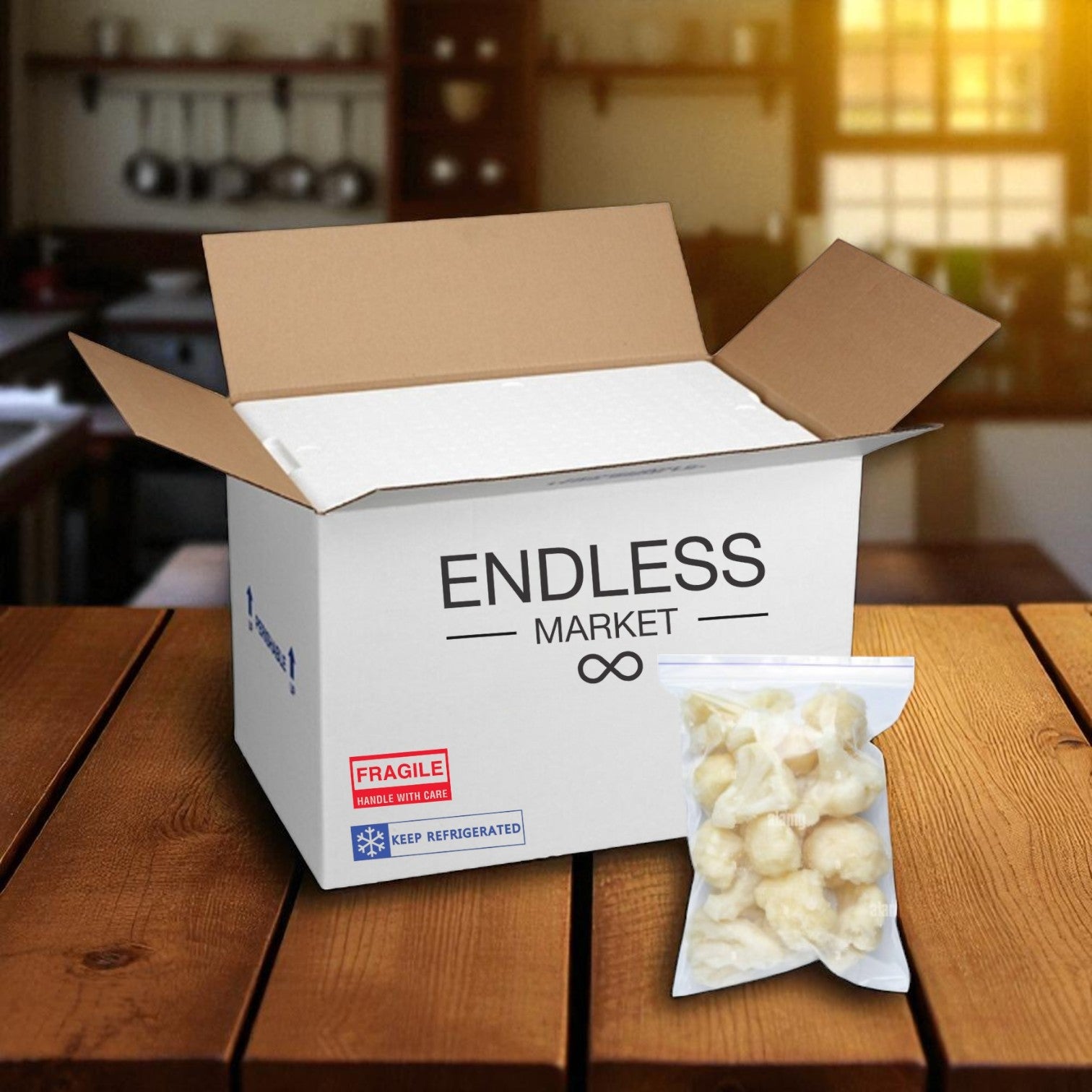 Cauliflower Florets, 2.5 oz. - 50 Pack - Made to Order! 7 Days Shelf Life When You Receive