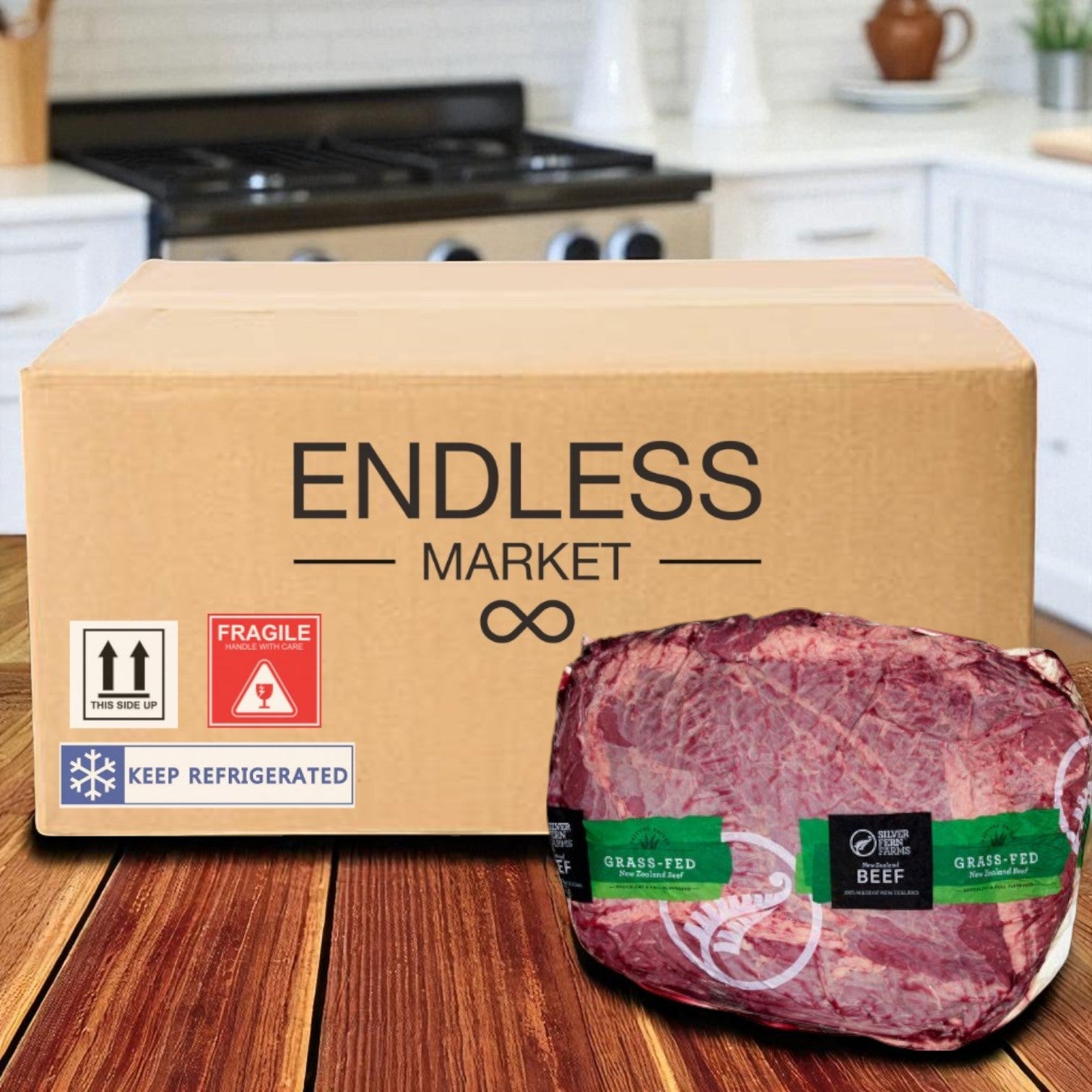 Halal Beef Chuck Roll-14 Ib Average- 1 Case