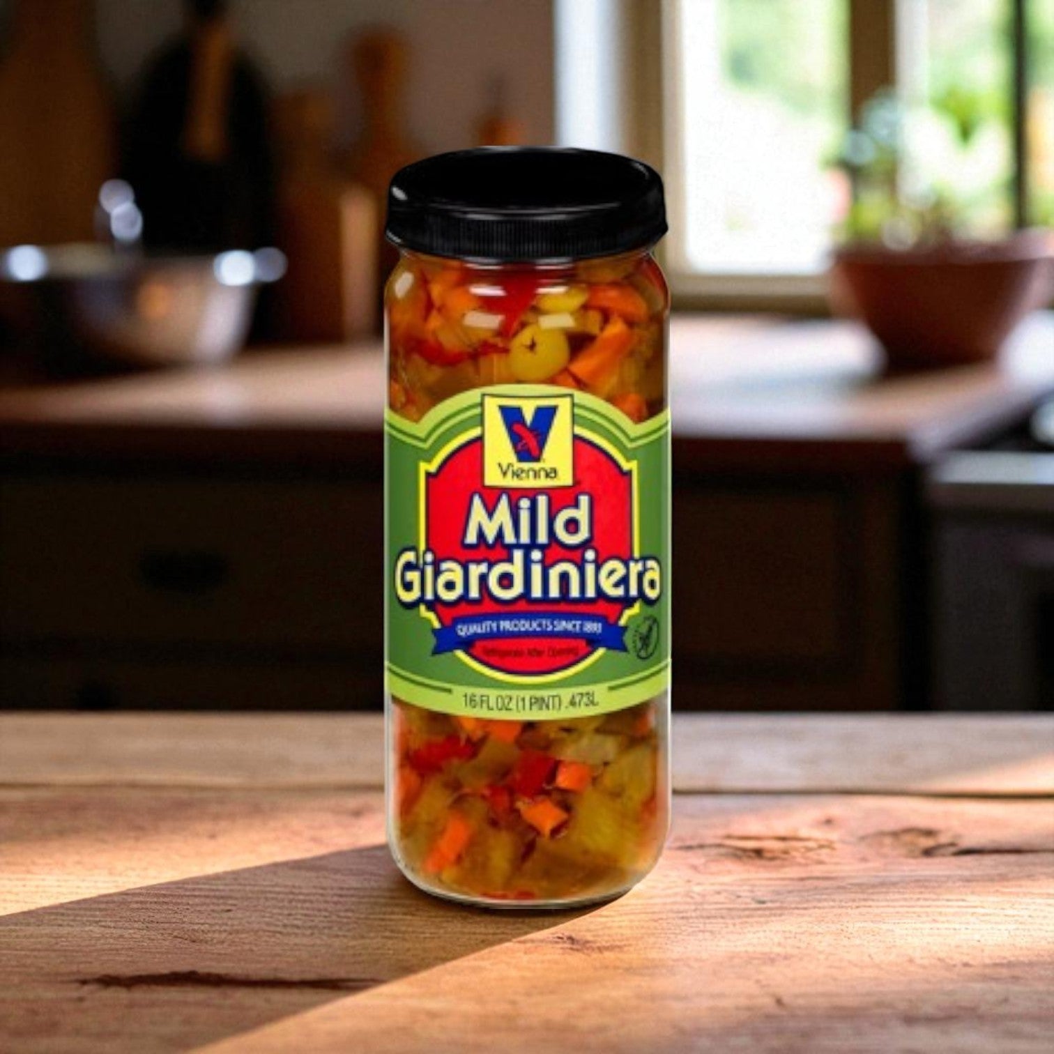 Vienna Giardiniera, Mild- 16 FL Oz- 1 Jar