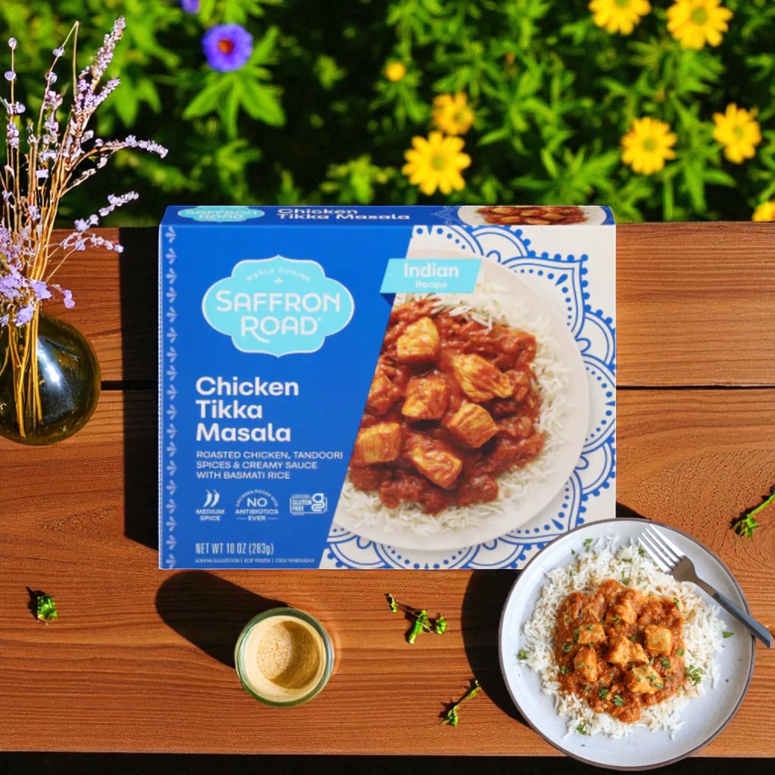 Saffron Road® Chicken Tikka Masala with Basmati Rice Gluten-Free Frozen Dinner