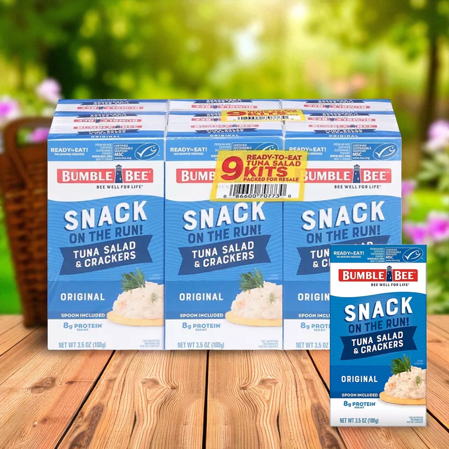 Bumble Bee Tuna Salad Snack On The Run Kit, 3.5 oz., 9 pk