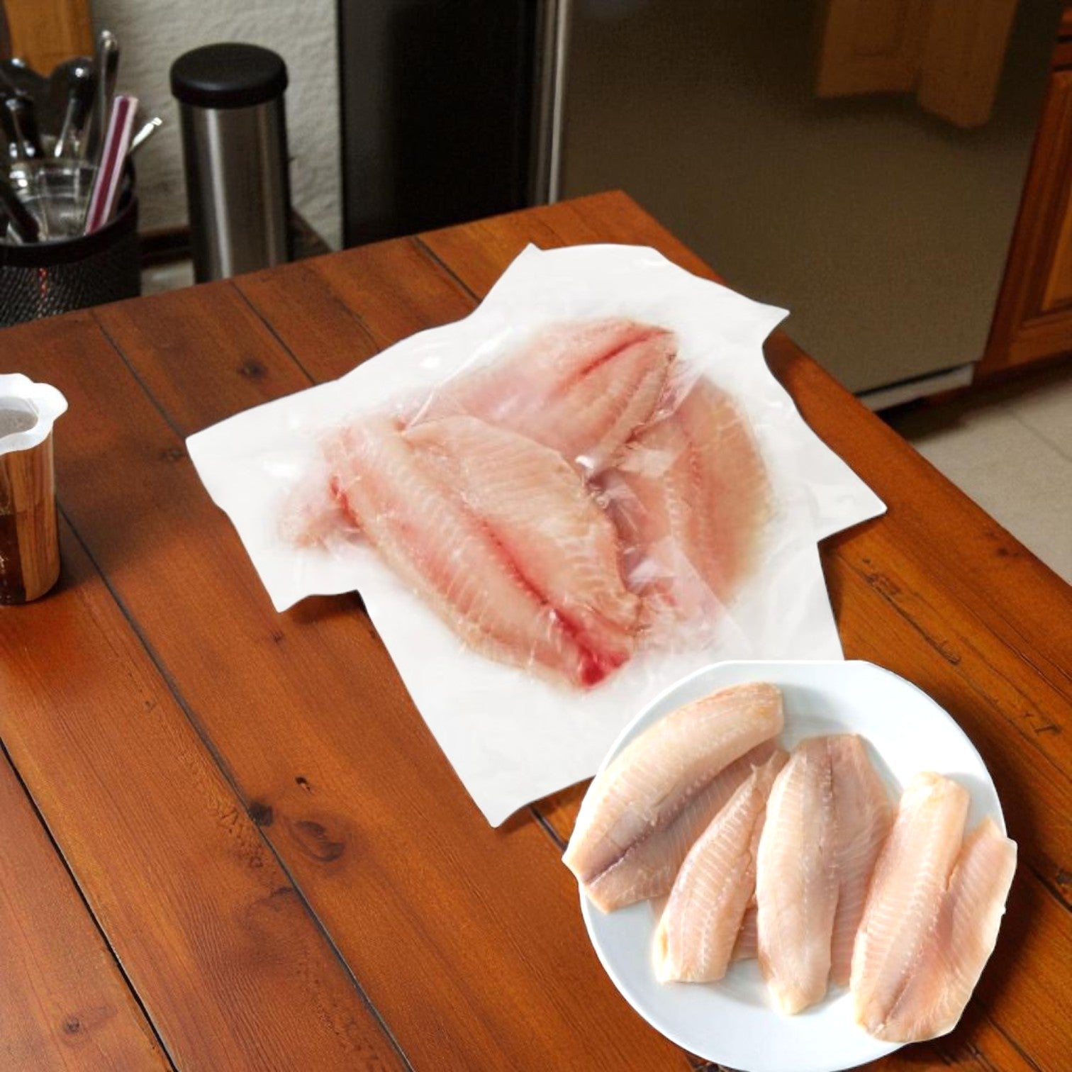 Aqua Star Farmed Tilapia Fillets, 5 oz - 7 oz Portion, 10 lbs- 1 Case