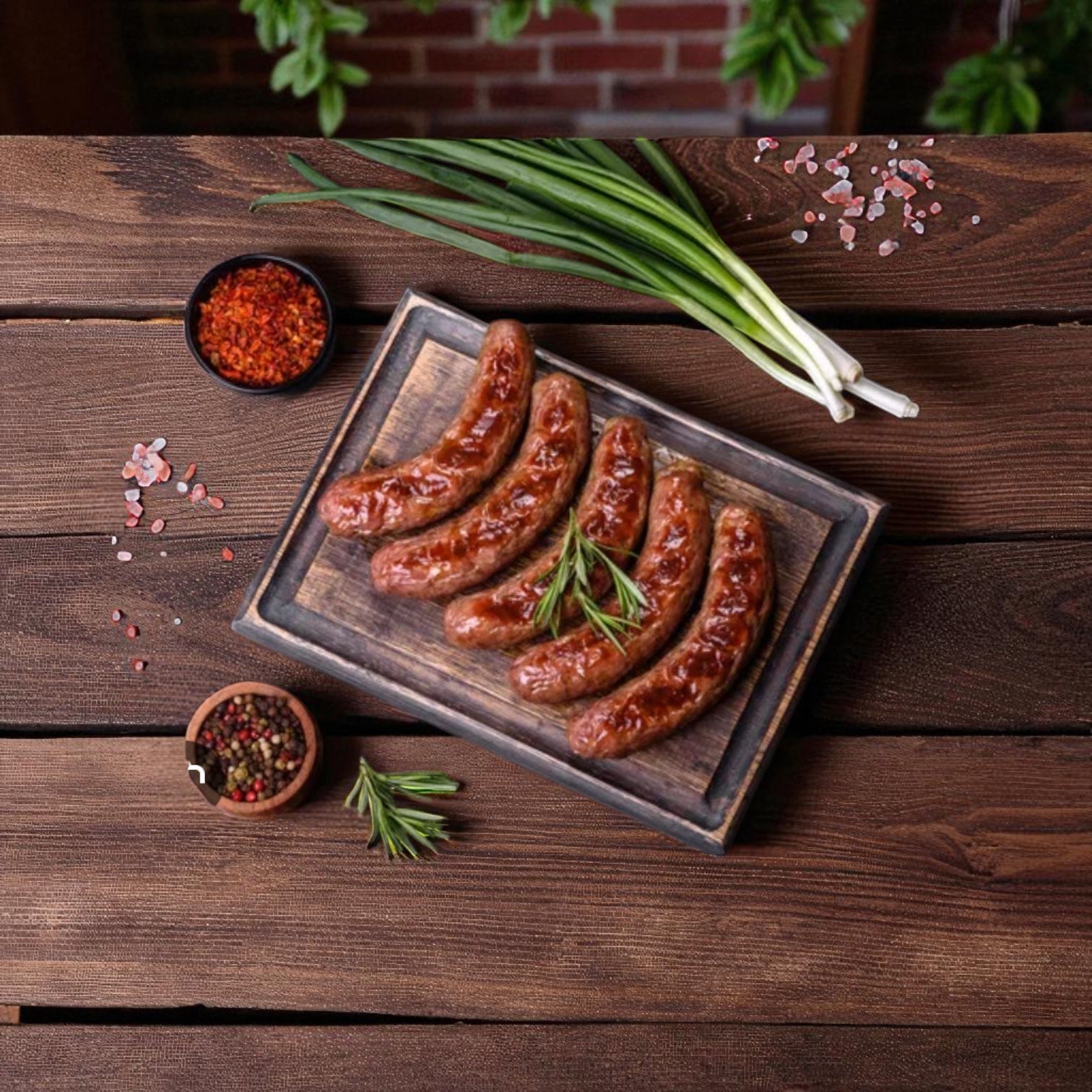 Vienna Salzburg Cooked Bratwurst 2.5 lb Case - 4 Count