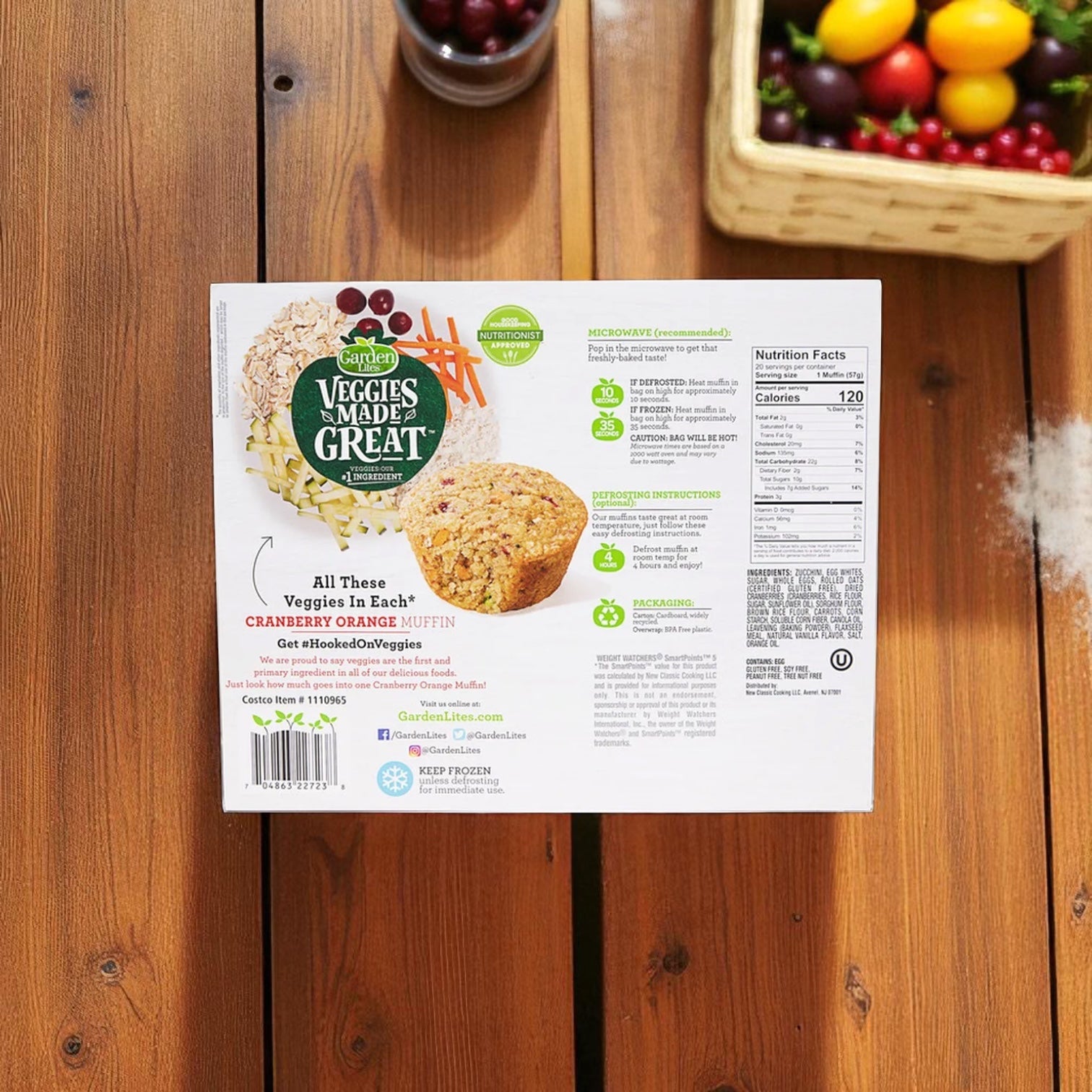 Garden Lites Cranberry Orange Muffins, 40 oz - 3 Count