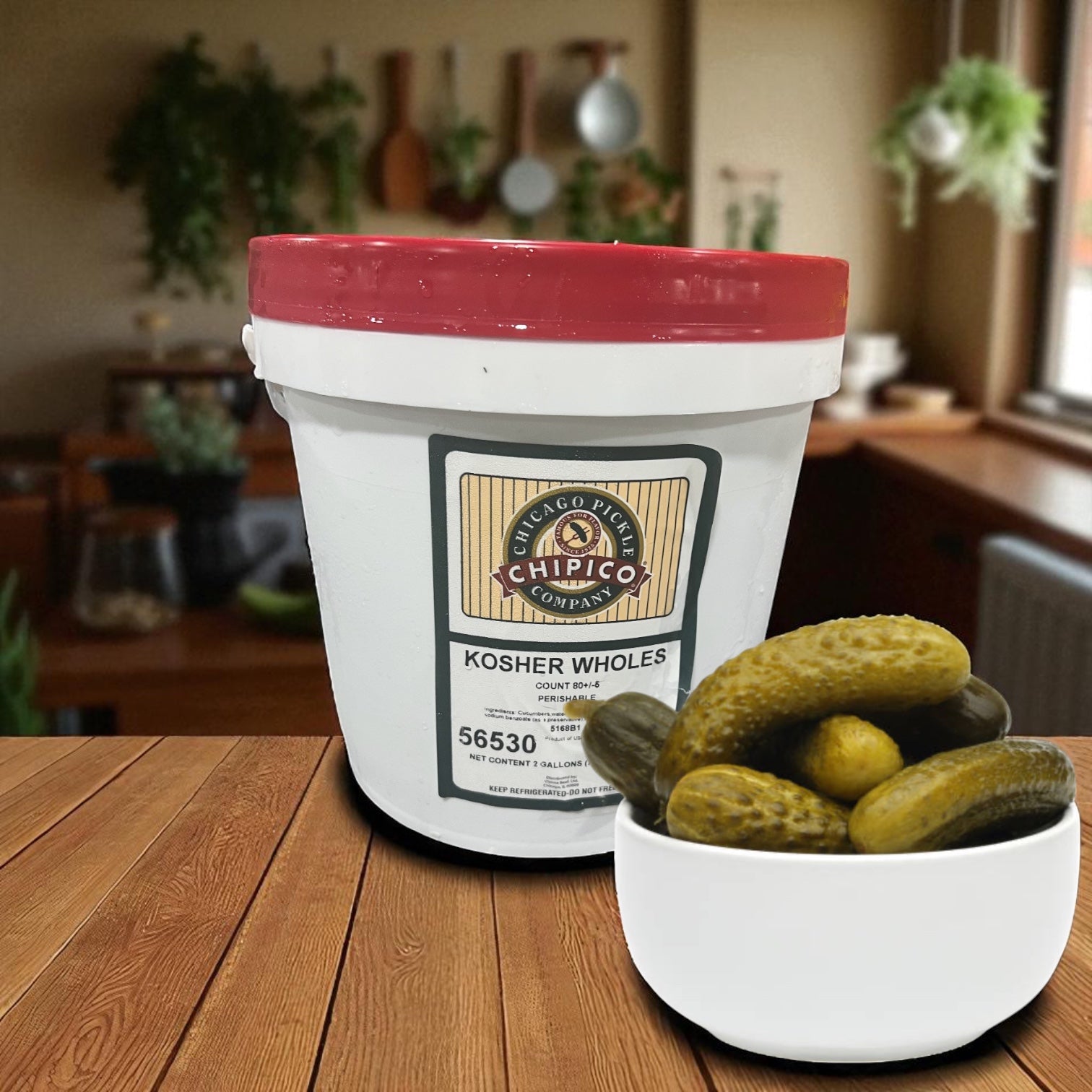 Chipico Kosher Wholes 2 Gallon Container 80 +/- 5