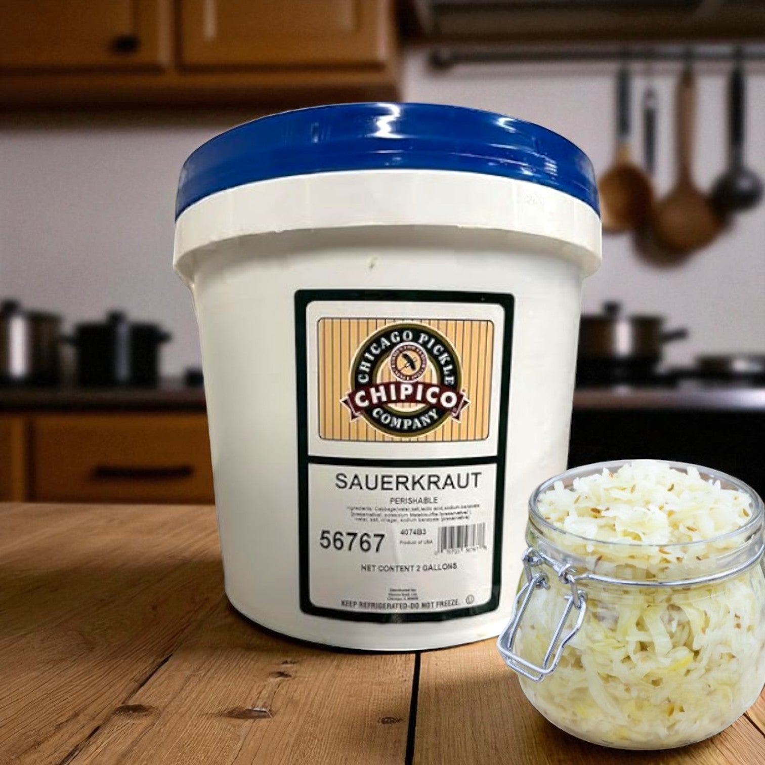 Vienna Chipico Fresh Sauerkraut (2 Gallon)- 1 Pail