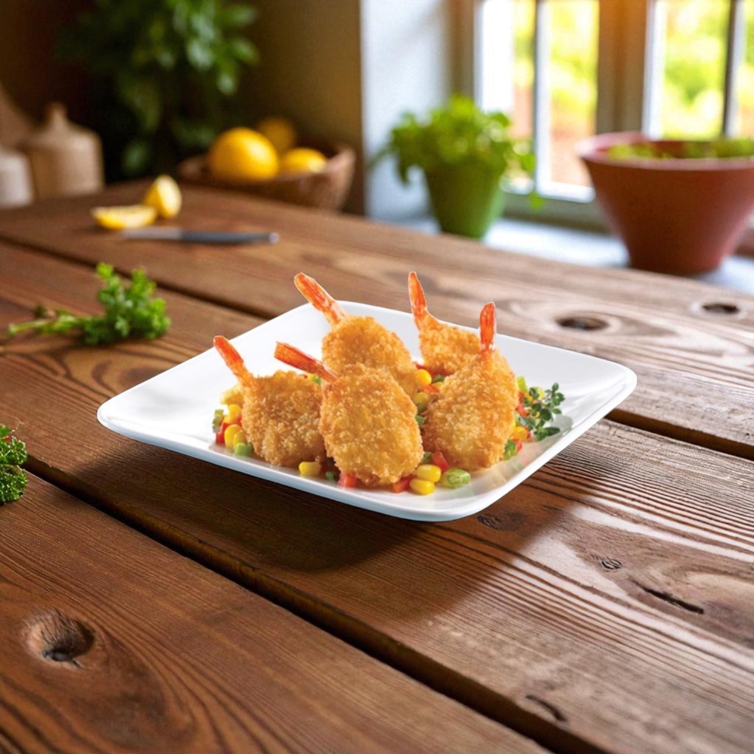 Shrimp Breaded Butterfly Clean Tail 3 lb - 4 Count