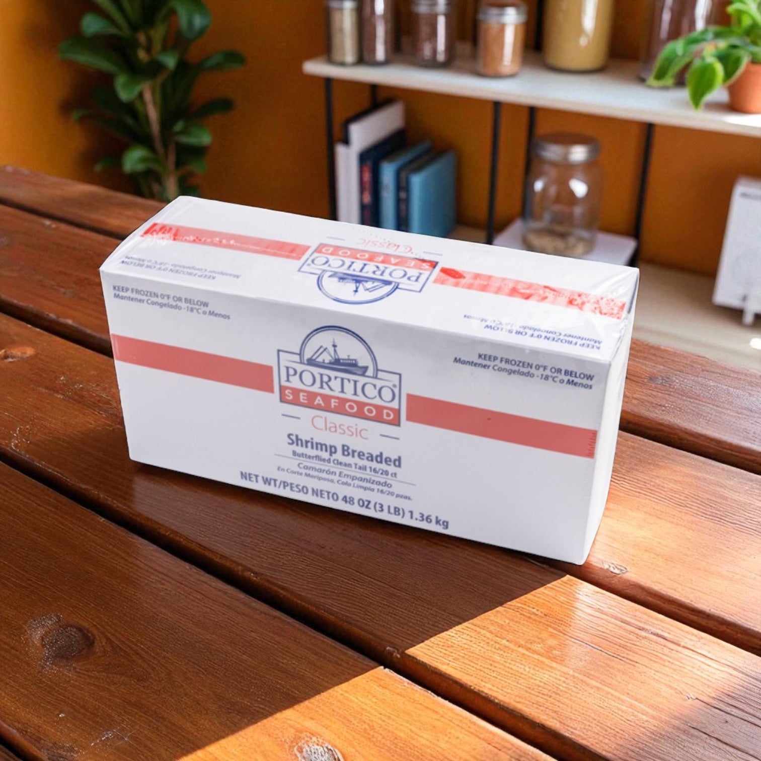 Shrimp Breaded Butterfly Clean Tail 3 lb - 4 Count