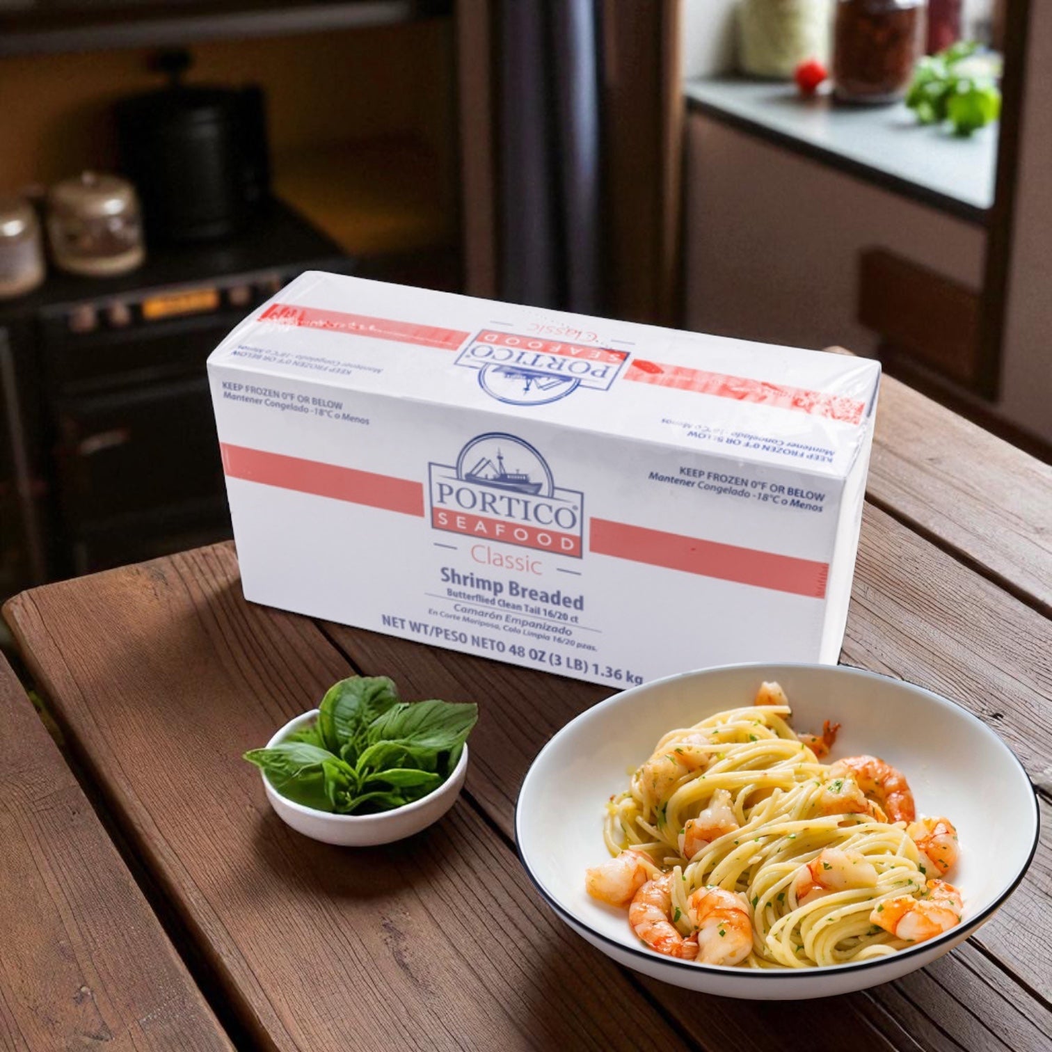 Shrimp White Peeled And Deveined Tail-Off 2.5 lb case - 4 Count