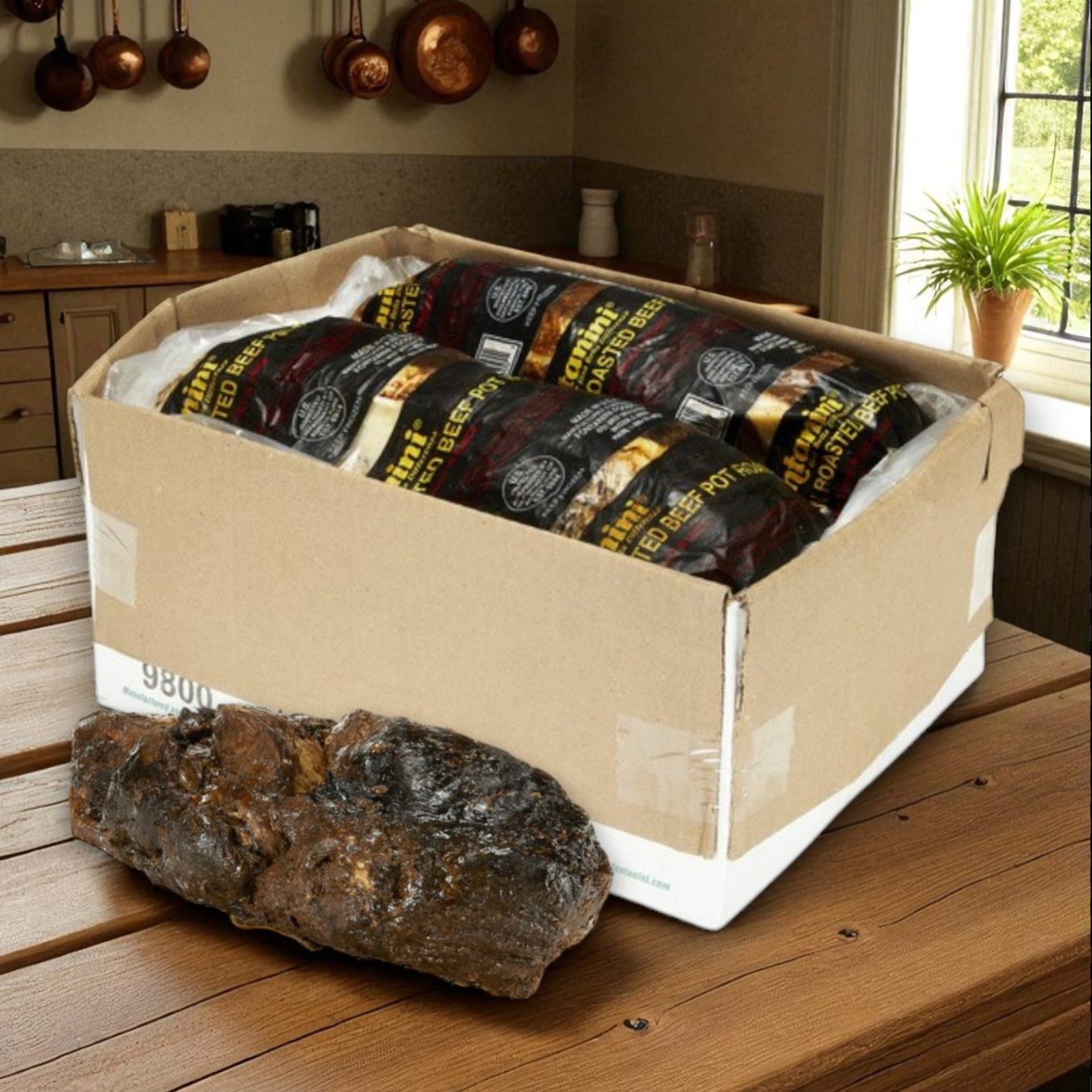 Fontanini Beef Pot Roast with Gravy – 2 Packs (14–15 lbs Each)