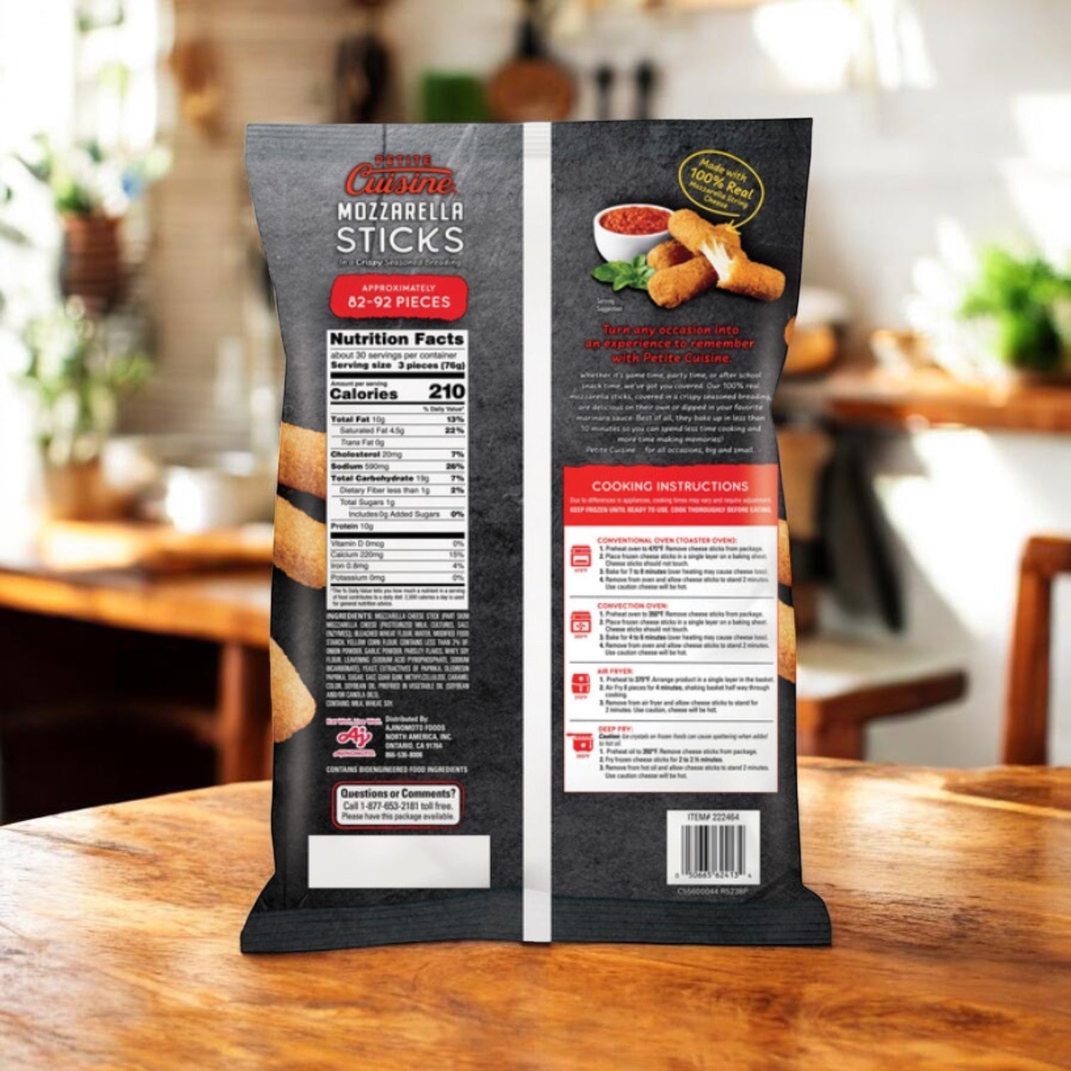 Petite Cuisine Mozzarella Sticks, 5 lb. - 1 Count