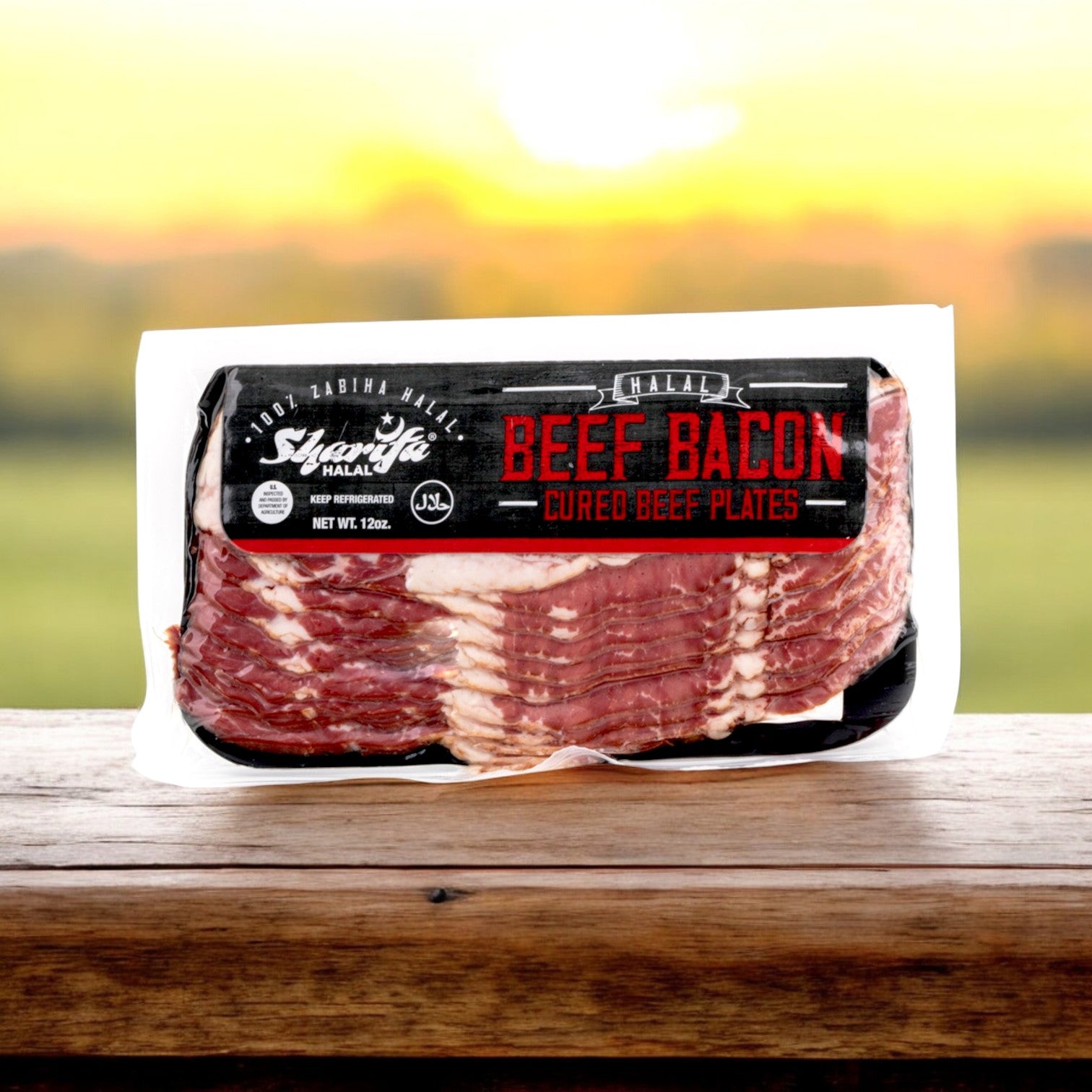 Sharifa Halal Beef Bacon – 30 oz