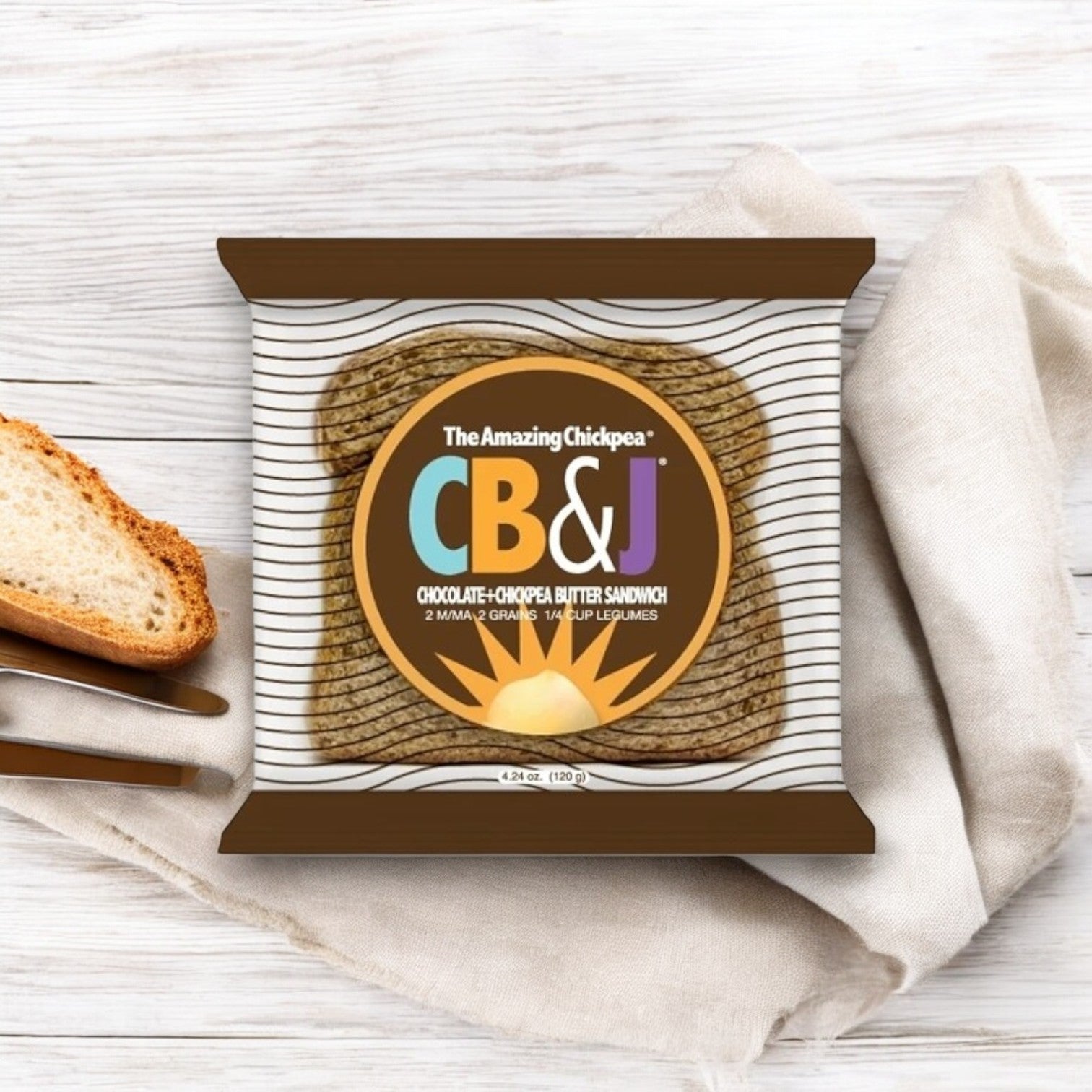 The Amazing Chickpea Creamy Chocolate Sandwiches, 4.23 oz. -42 Pack's In A Case