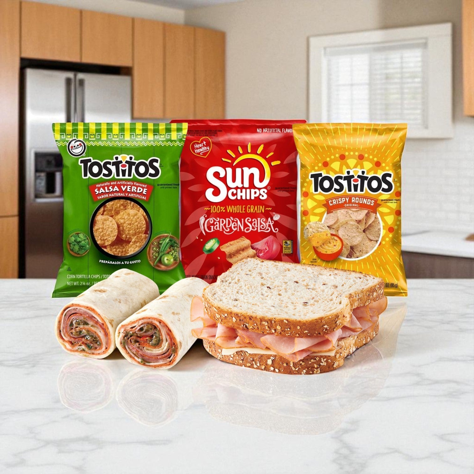 Snack & Deli Variety Pack- 8 Sandwiches and 8 Bags of Chips!