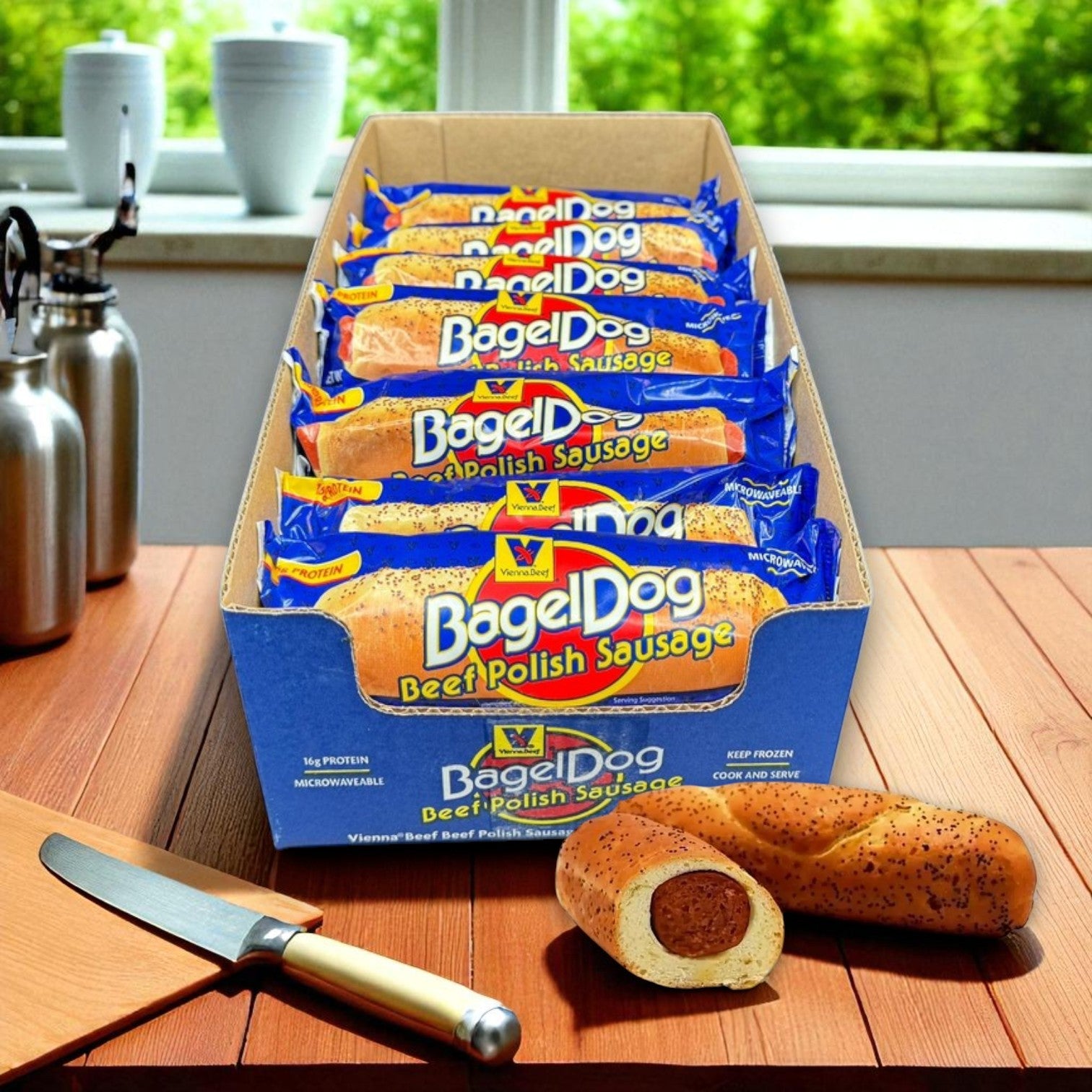 Vienna Beef Polish Sausage Bagel Dog