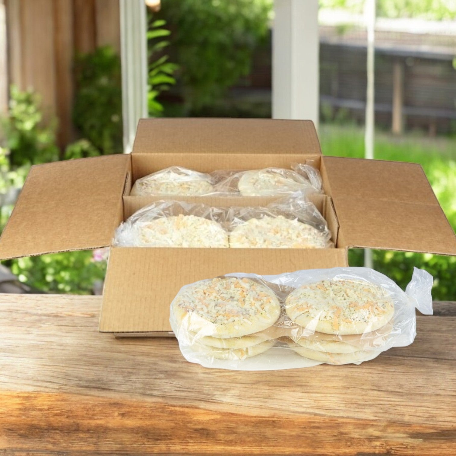 Villa Prima 8" Cheese Pizza – 4-Way Cut, Hand-Tossed, Frozen 24 Pizzas Per Case (11.15 oz Each)