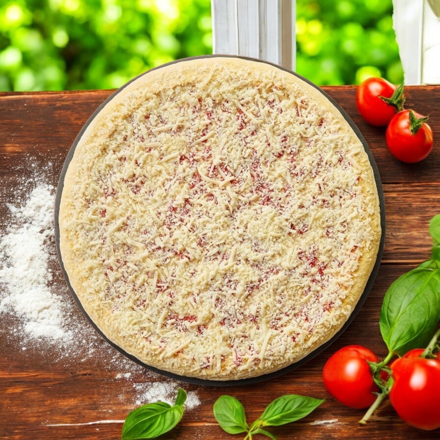 Villa Prima 16" Cheese Pizza – Self-Rising Crust, Frozen 9 Pizzas Per Case