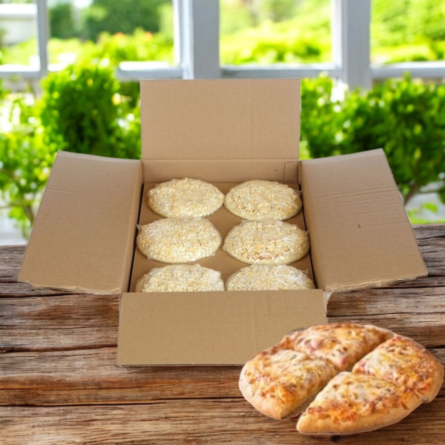 Villa Prima 7" Personal Cheese Pizza – 4-Way Cut, Frozen 24 Pizzas Per Case (7.87 oz Each)