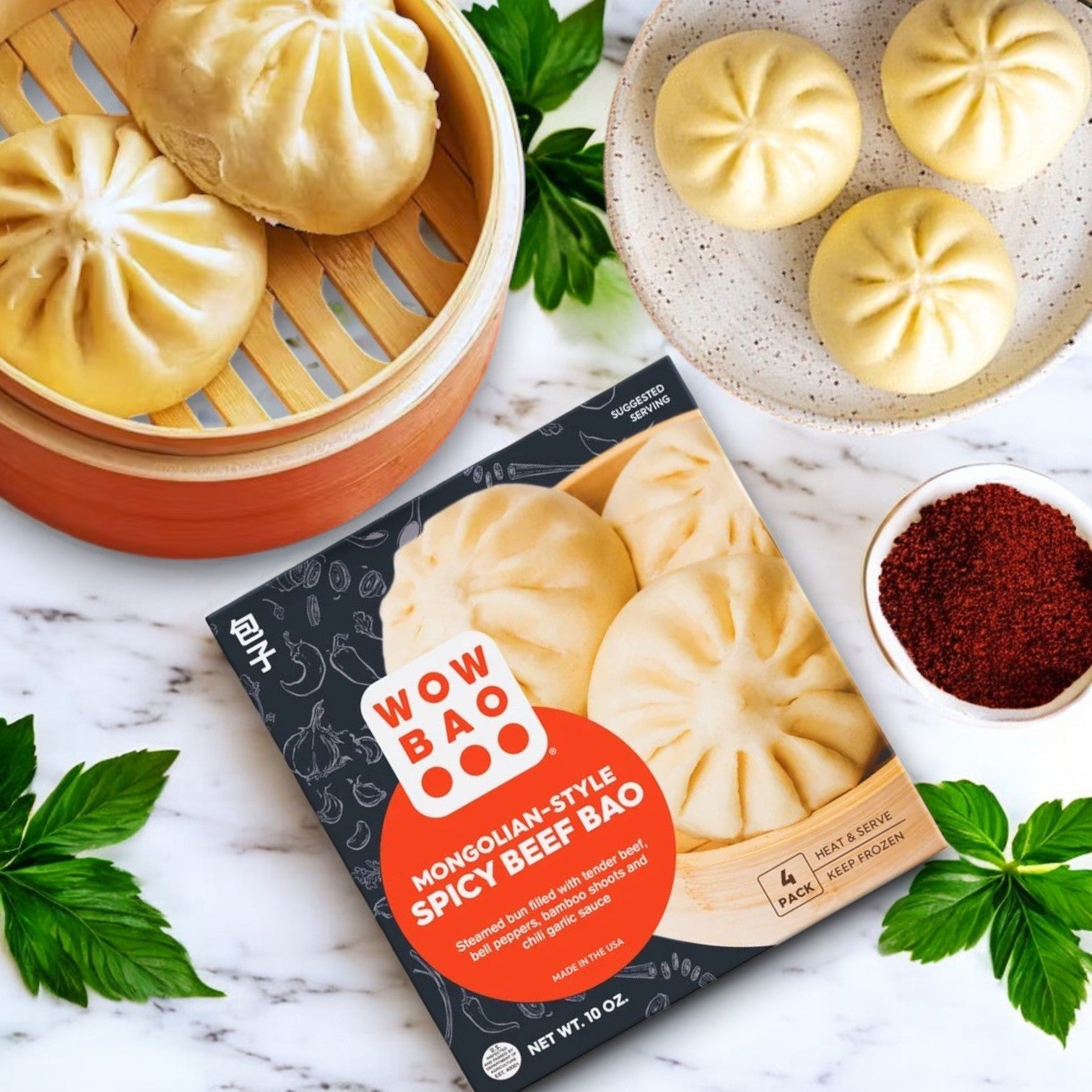 Wow Bao Mongolian-Style Spicy Beef, Bao- 1 Count
