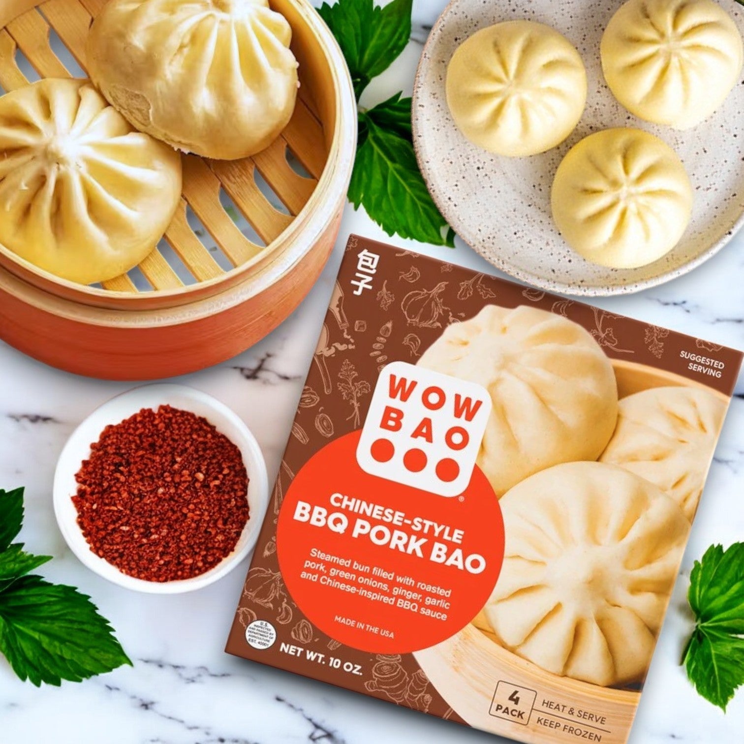 Wow Bao Chinese-Style BBQ Pork, Bao- 4 Ct- 1 Pack