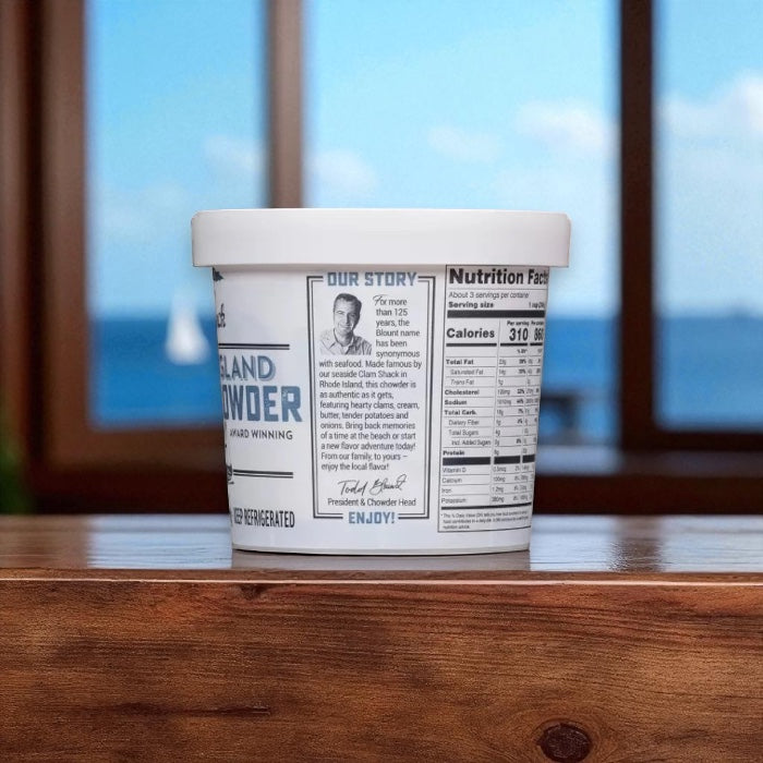 Blount Clam Shack Gluten Free New England Clam Chowder Soup - 24 oz.