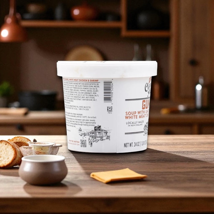 Blount Clam Shack Gumbo with Uncured Sausage, White Meat Chicken & Shrimp Soup (24 oz)