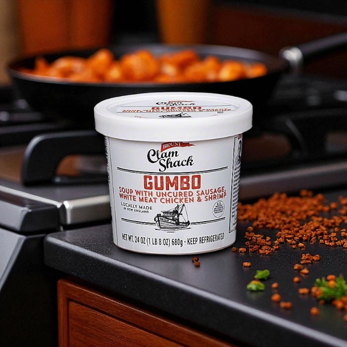 Blount Clam Shack Gumbo with Uncured Sausage, White Meat Chicken & Shrimp Soup (24 oz)