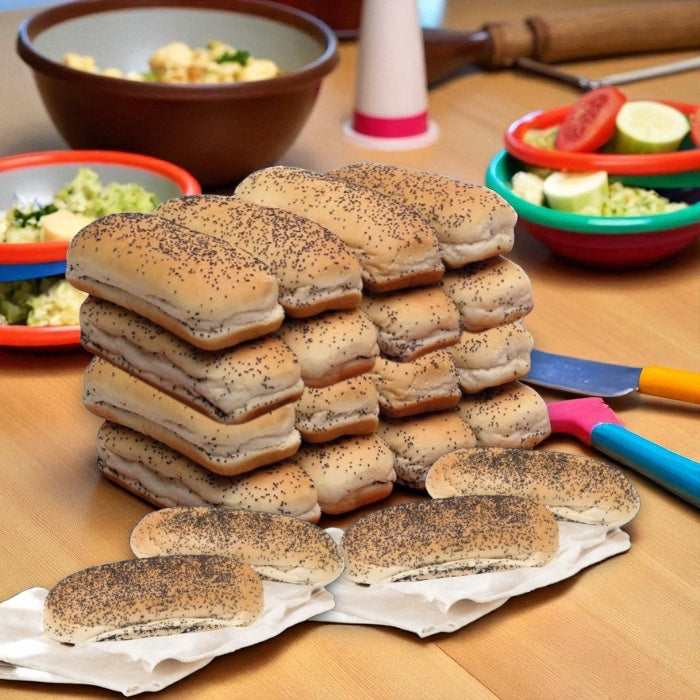 Vienna Poppy Seed Hot Dog Buns (20-Pack Total, 2 Packs)
