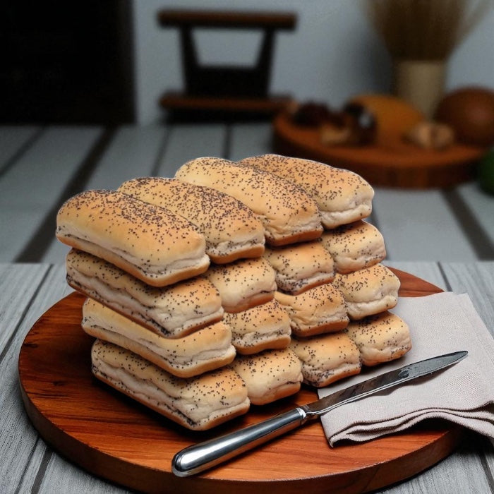 Vienna Poppy Seed Hot Dog Buns (20-Pack Total, 2 Packs)