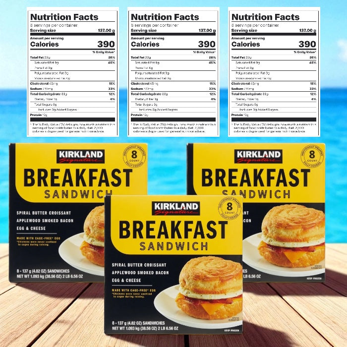 Kirkland Signature Breakfast Sandwich (3 Pack – 24 ct)