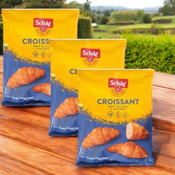Schar Plain Croissants, 7.8 oz - 3 Per Case