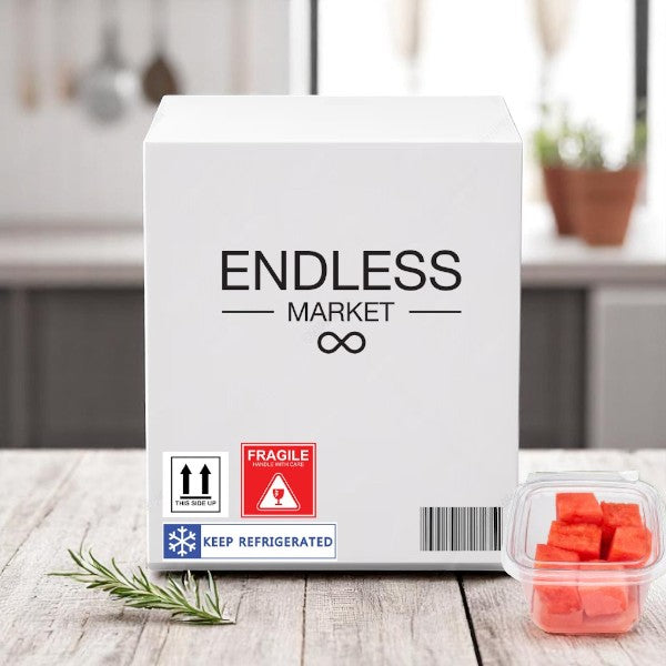 Watermelon Chunks Fresh, 2.5 oz. - 50 Count-Made to Order! 7 Days Shelf Life When You Receive!