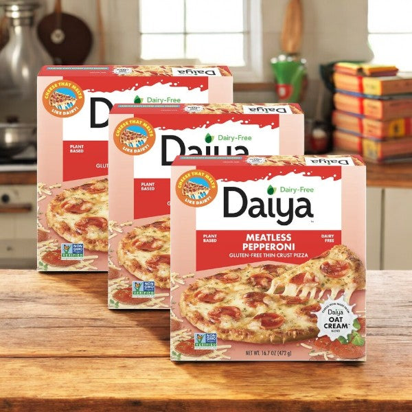 Daiya Dairy Free Gluten Free Meatless Pepperoni Pizza, 16.7 oz. - 3 Packs