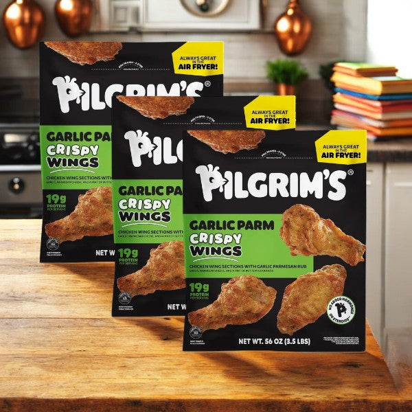 Pilgrim's Garlic Parm Wings, 3.5 lbs- 3 Packs
