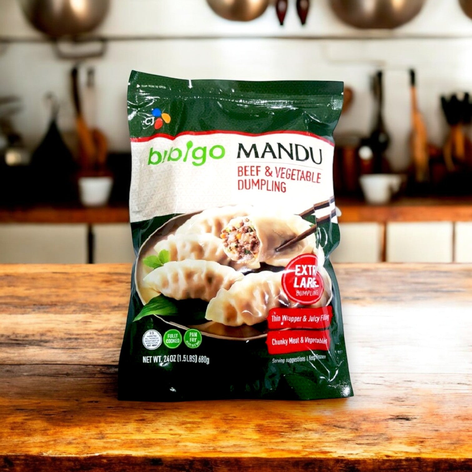 Bibigo Mandu Beef & Vegetable Dumpling | 32 oz