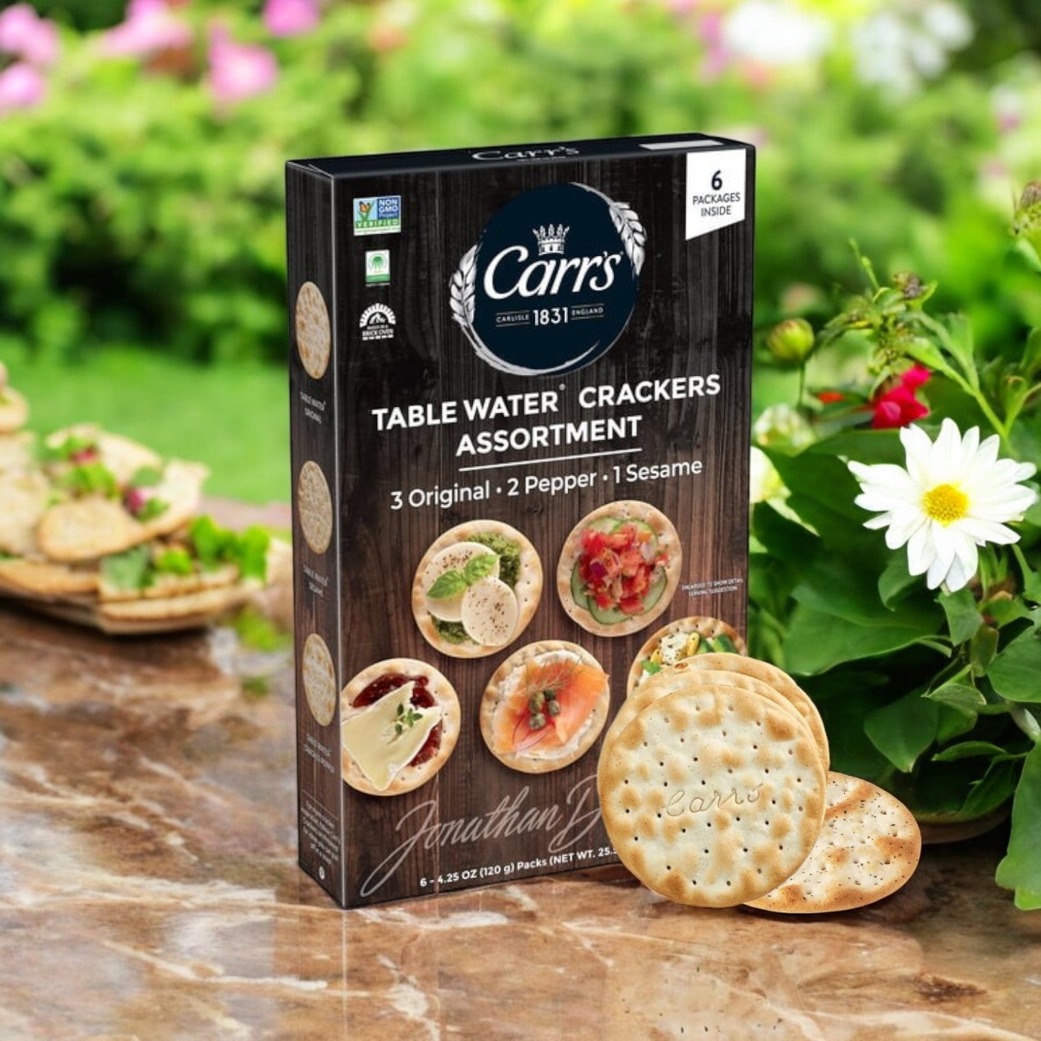 Carr's Table Water Crackers, Variety Pack, 25.5 oz