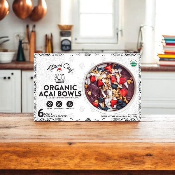 Tattooed Chef Organic Acai Bowls, 6-count-1 Case