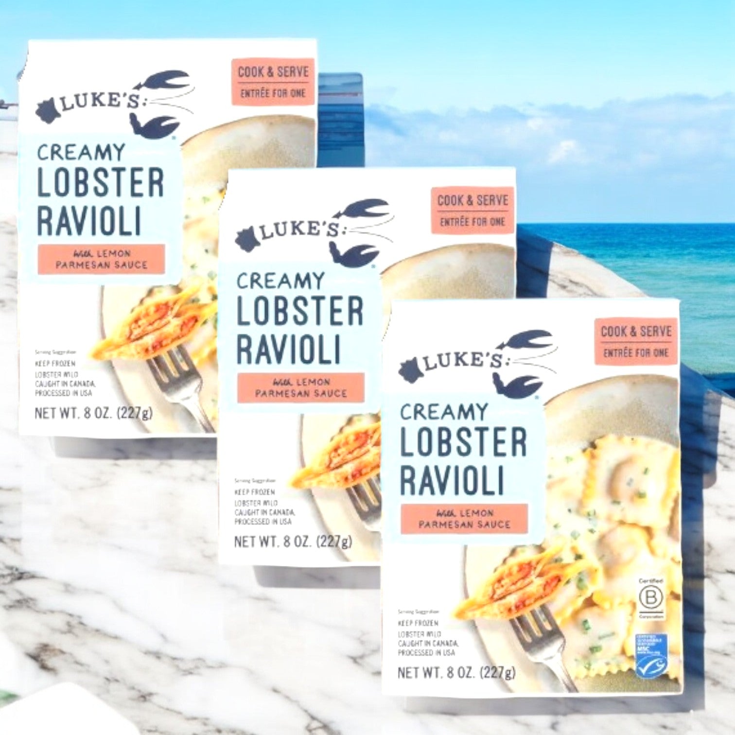 Luke's Creamy Lobster Ravioli- 3 Count