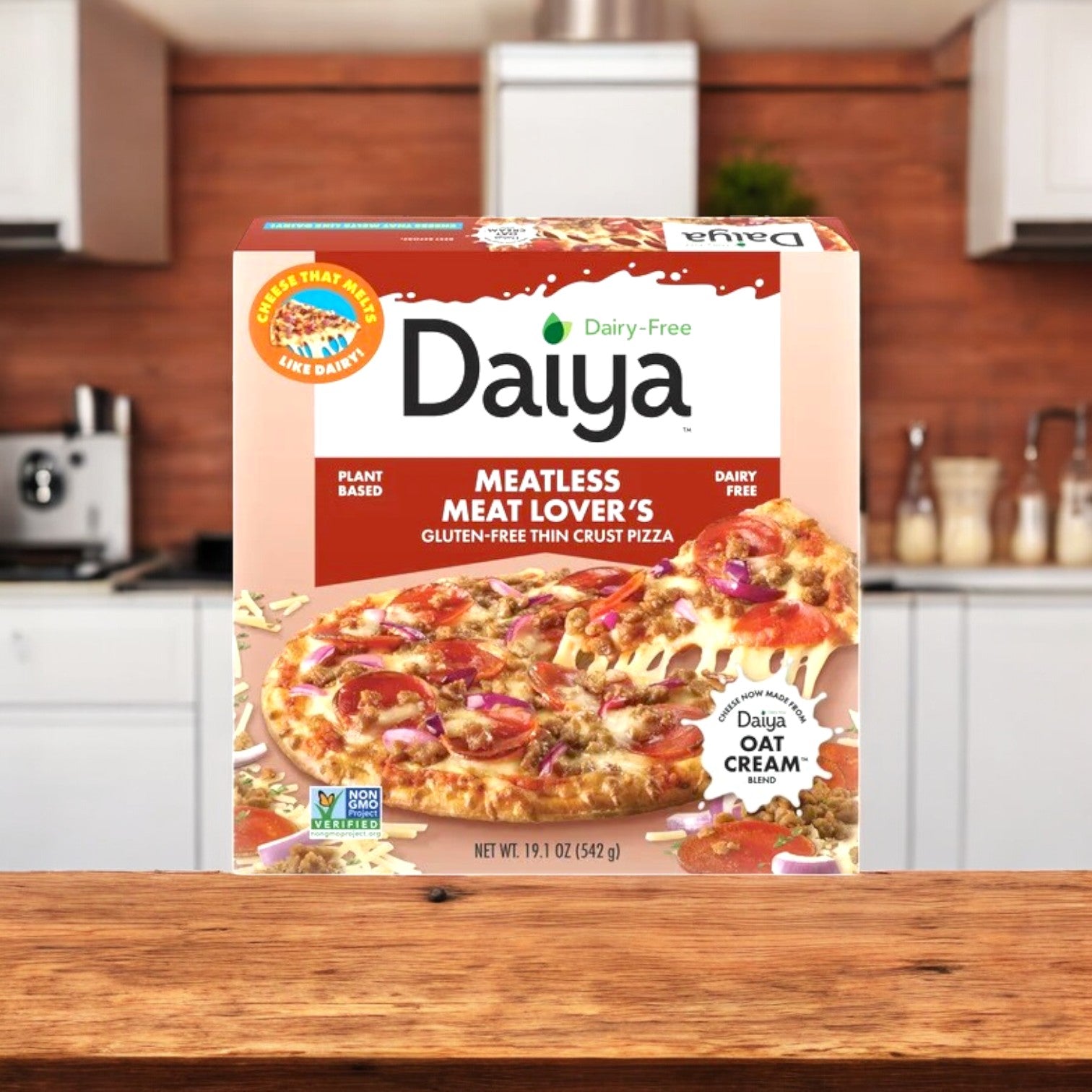 Daiya Dairy Free Gluten Free Meatless Meat Lover's Pizza, 19.1 oz. - 1 Pack