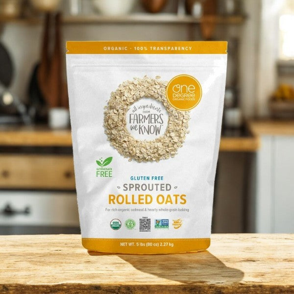 One Degree Gluten-Free Organic Rolled Oats, 80 oz- 1 Pack